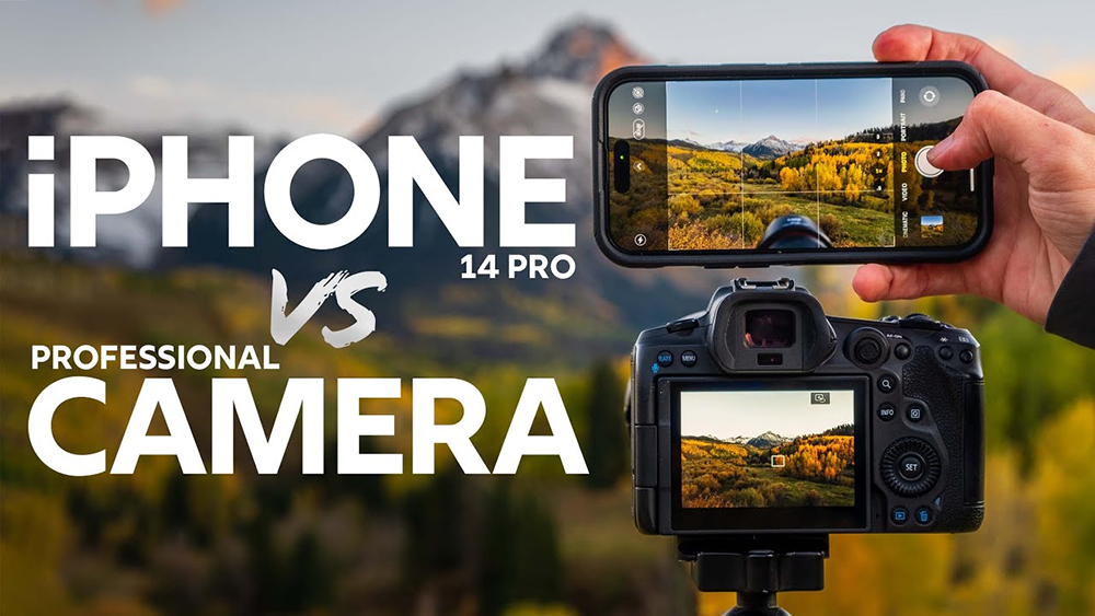 Hình ảnh chụp từ camera sau của iPhone 14 Pro và Pro Max được so sánh ngang hàng với hình ảnh chụp bằng máy ảnh chuyên nghiệp